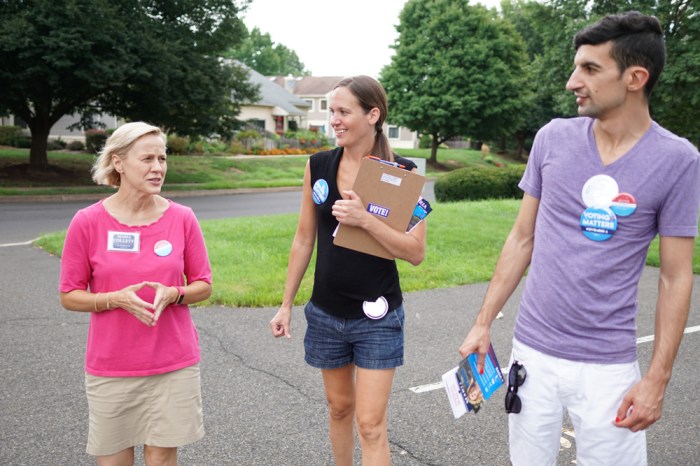 When campaign workers are canvassing neighborhoods