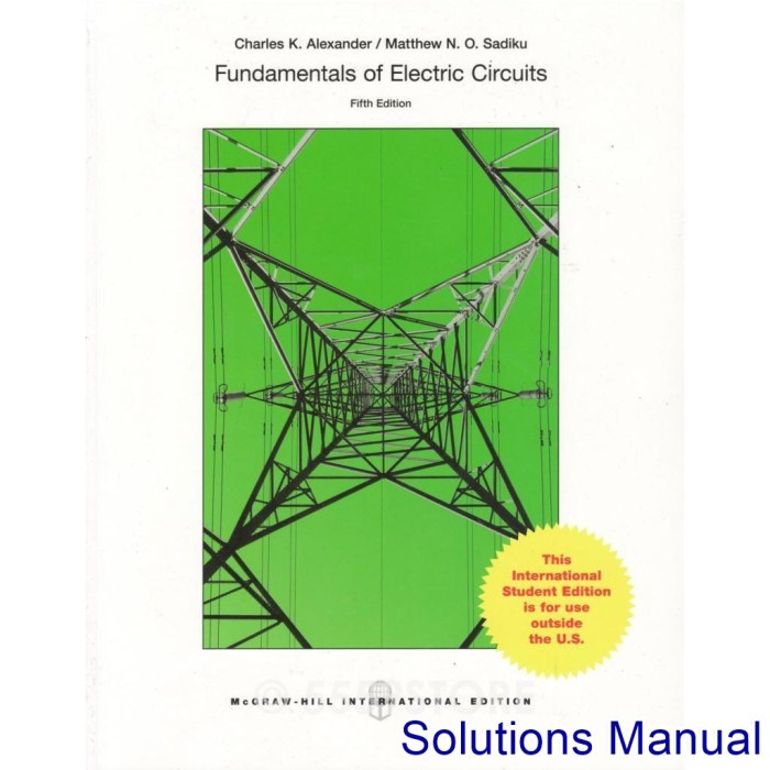 Fundamentals of electric circuits 7th edition solutions